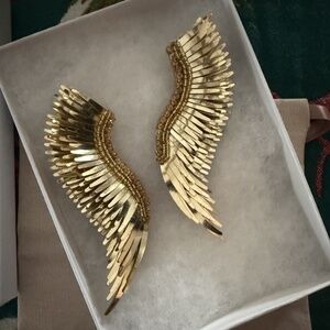 Mignonne Gavigan  Madeline 14K-Gold-Plated & Mixed-Media Wing Earrings